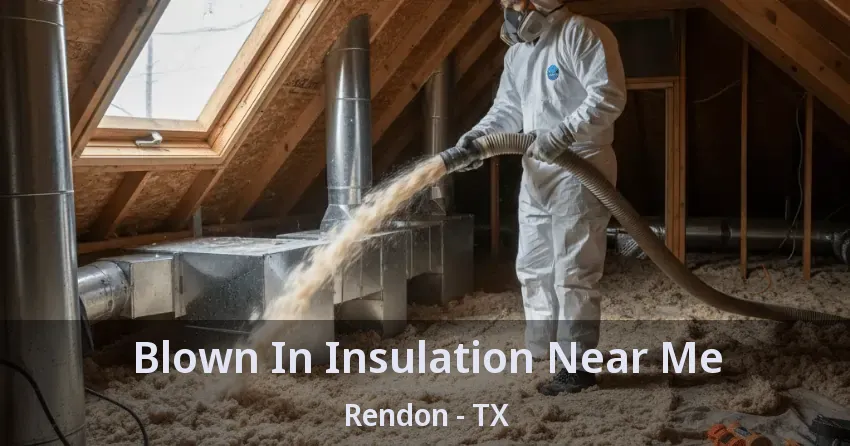 Blown In Insulation Near Me Rendon - TX