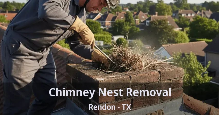 Chimney Nest Removal Rendon - TX
